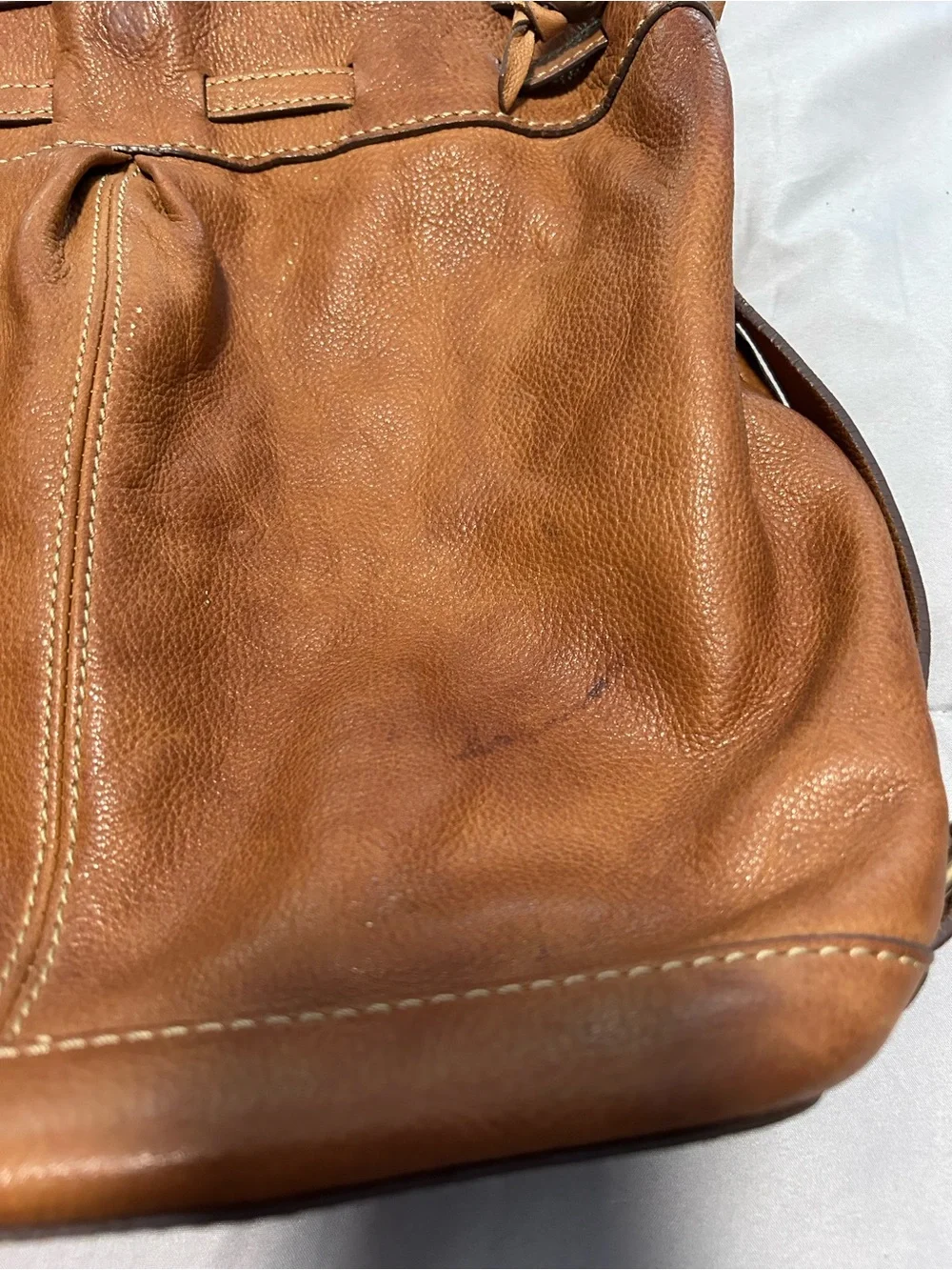 Fossil Brown Leather Slouchy Hobo Bag Purse